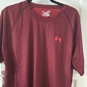 Under Armour Red Striped T-Shirt